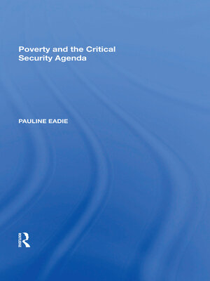 cover image of Poverty and the Critical Security Agenda